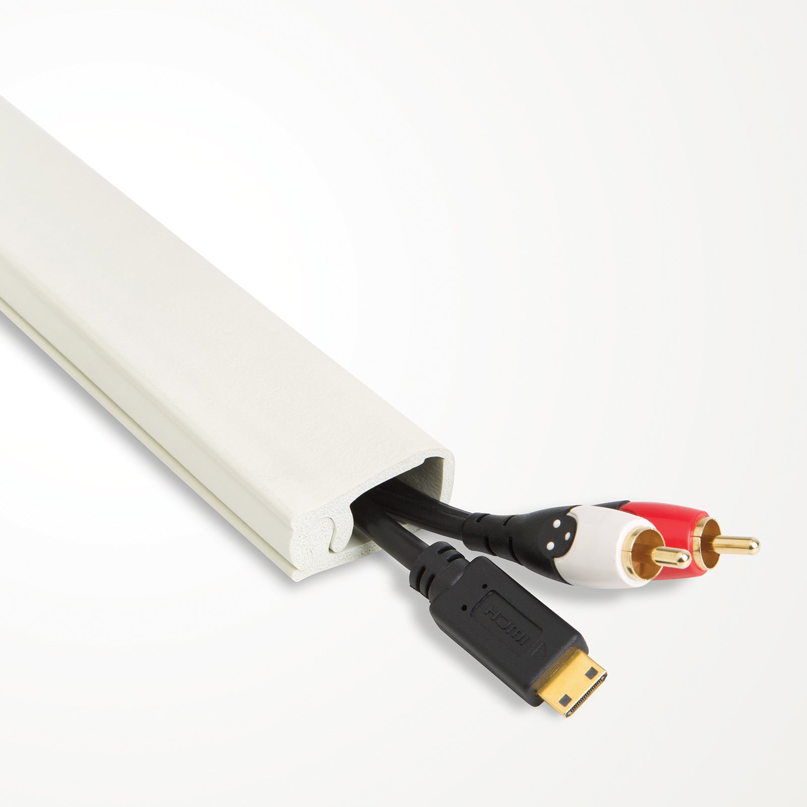 UT Wire 10' Cord Channel for Wall Cover Conceal, Paintable White