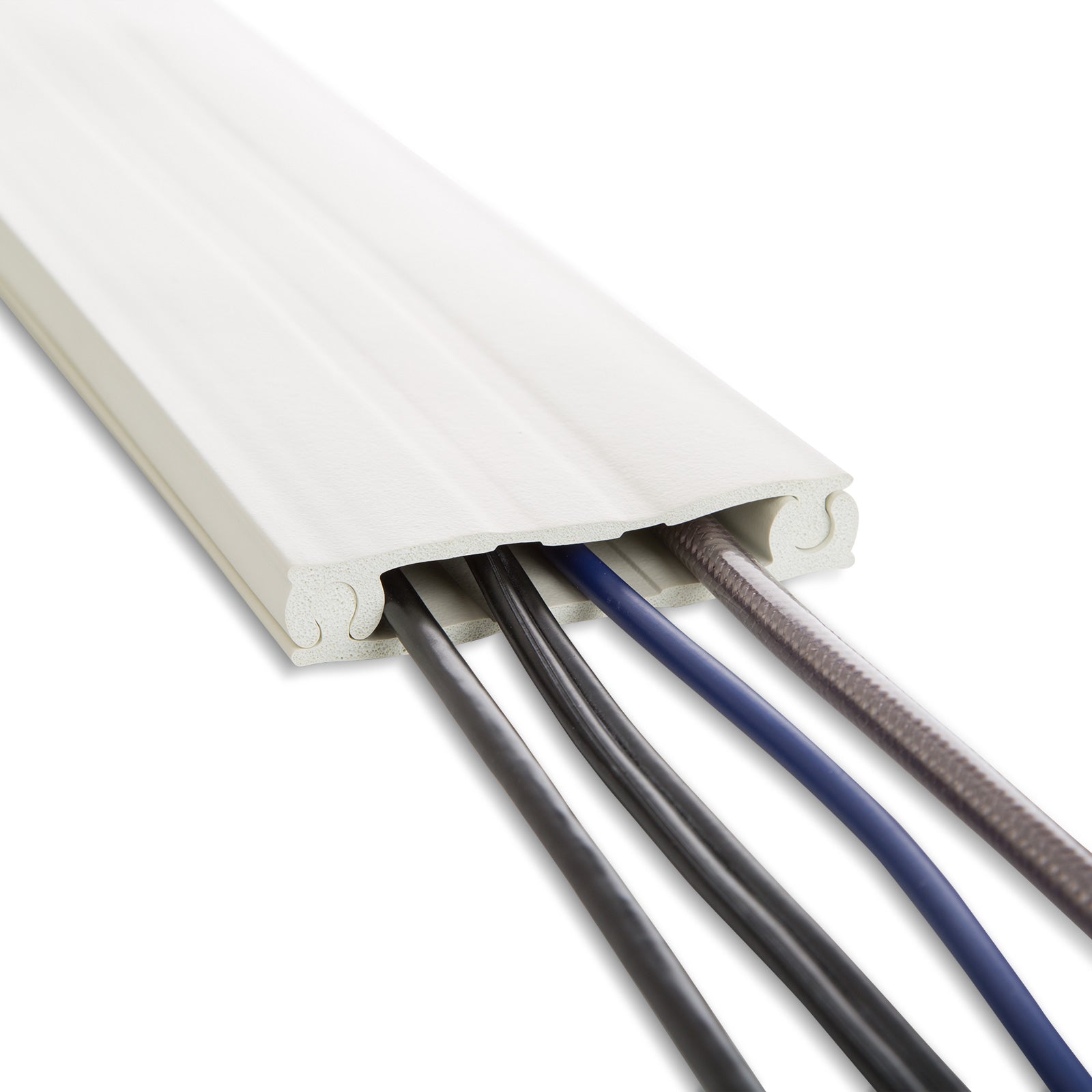 UT Wire Cordline 2-Way Cord Channel in Paintable White, 8-ft Continuous Roll